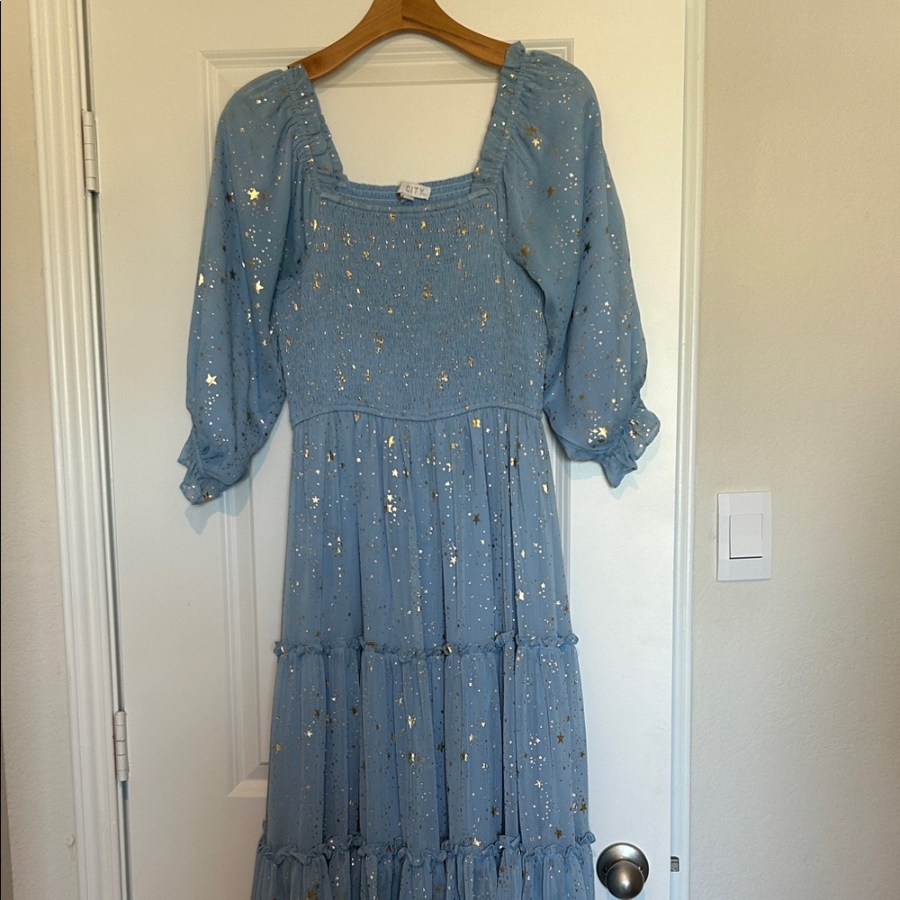 Ivy City Co starry Night Blue Dress